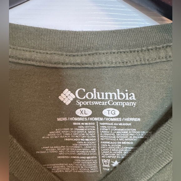 Columbia shirt extra large green yellow - Picture 2 of 4